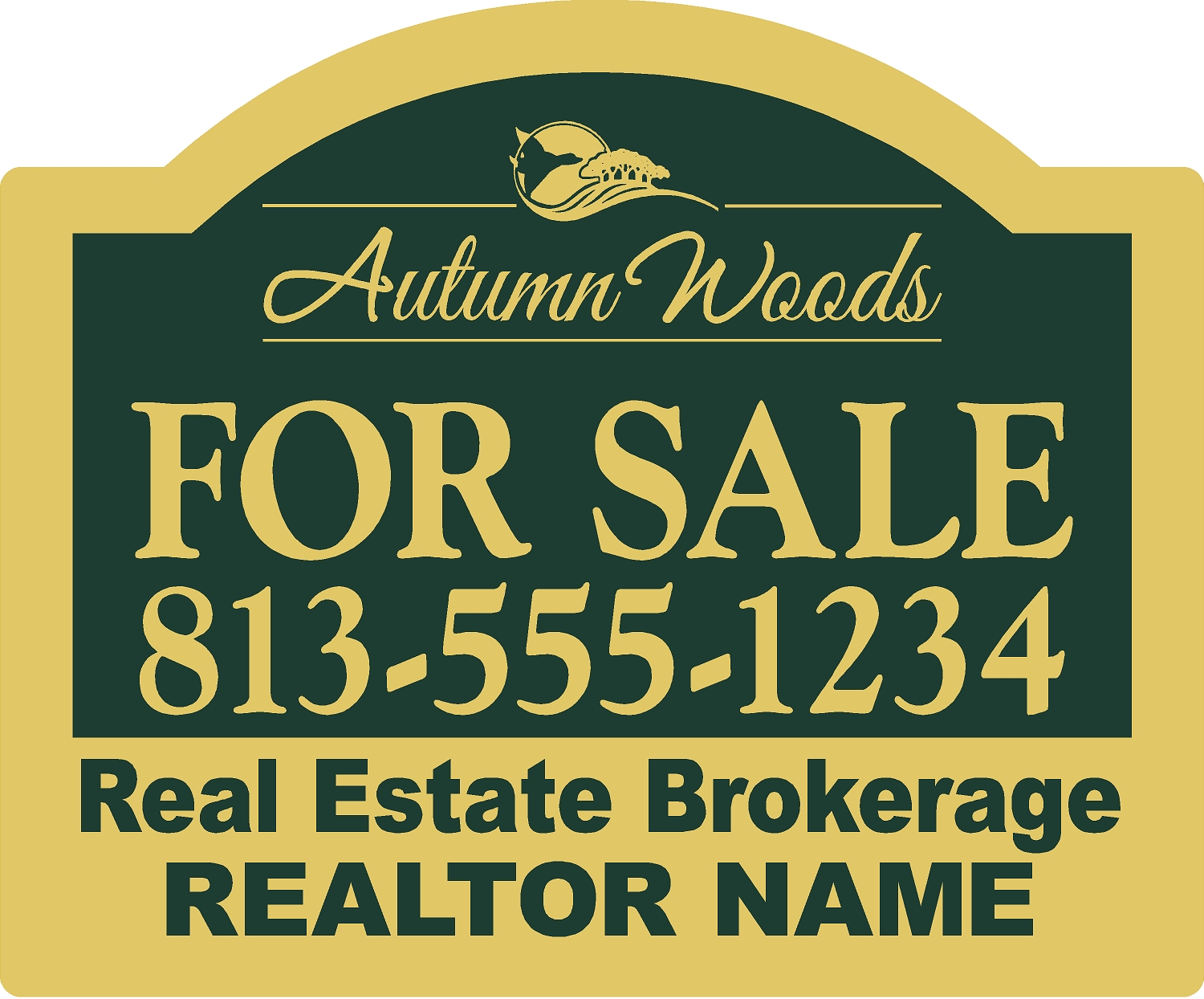 Autumn Woods HOA sign template