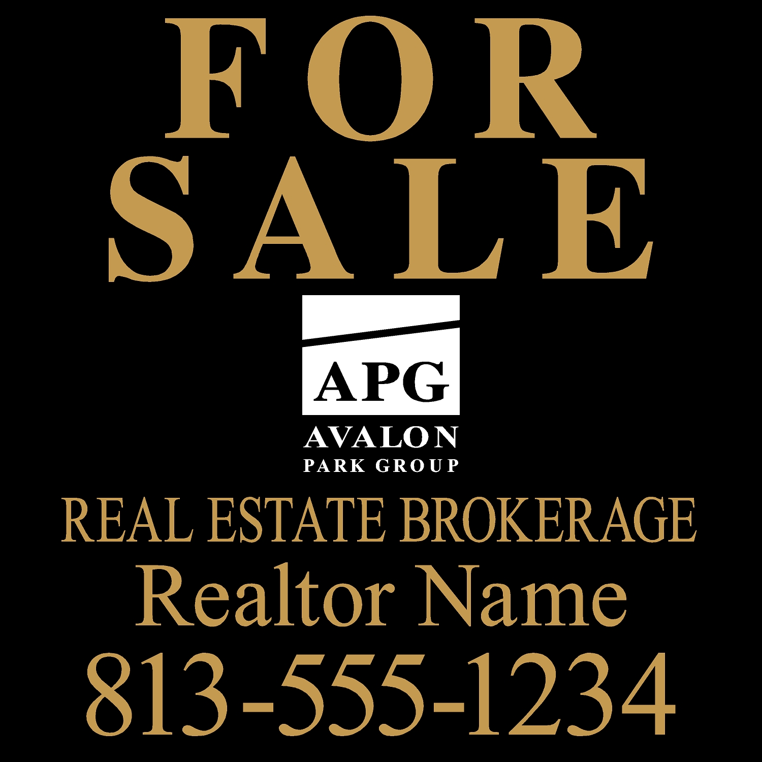 Avalon Park West HOA sign template