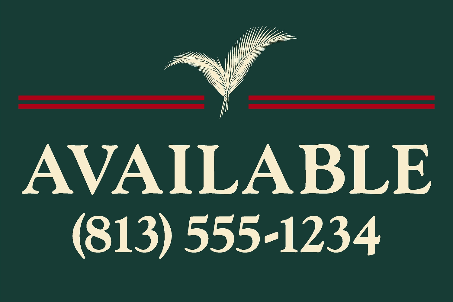 Bayou Club HOA sign template