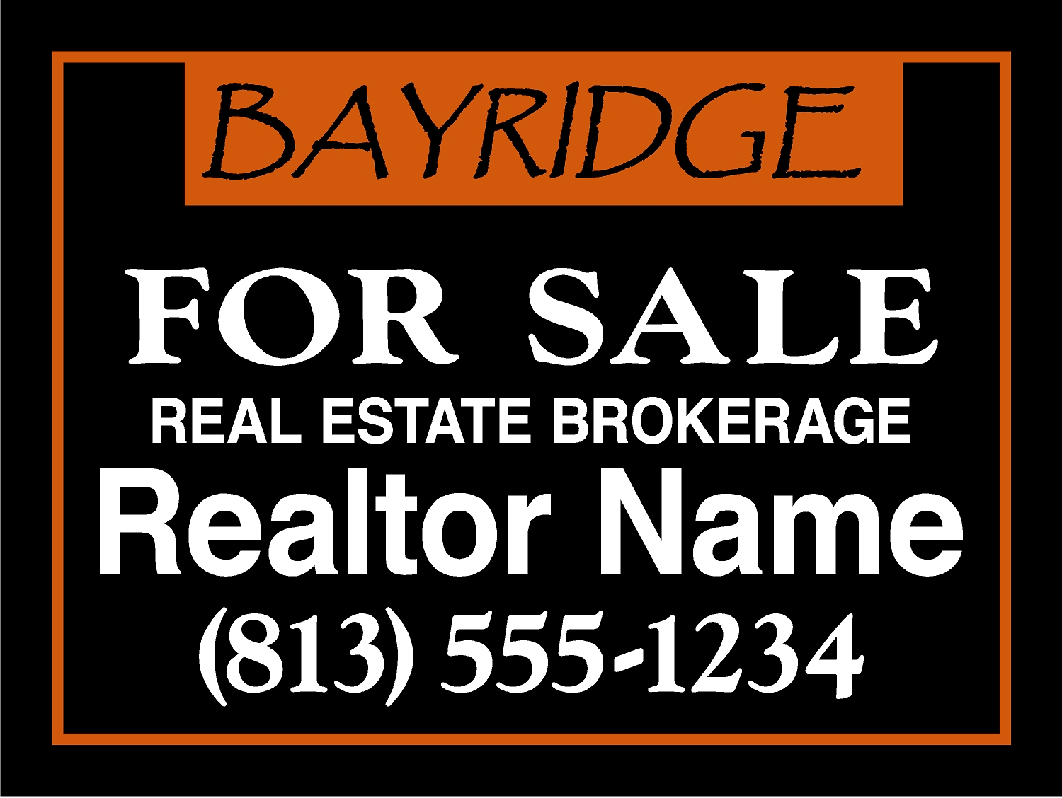 Bayridge HOA sign template