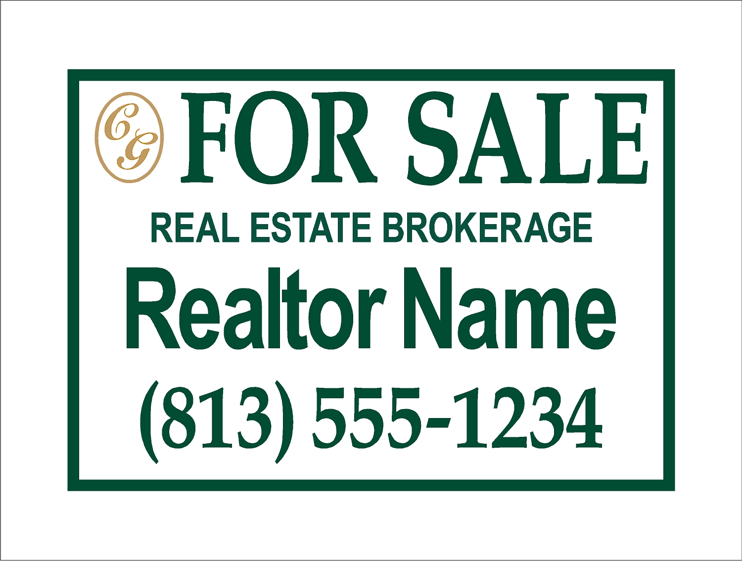 Citrus Green HOA sign template