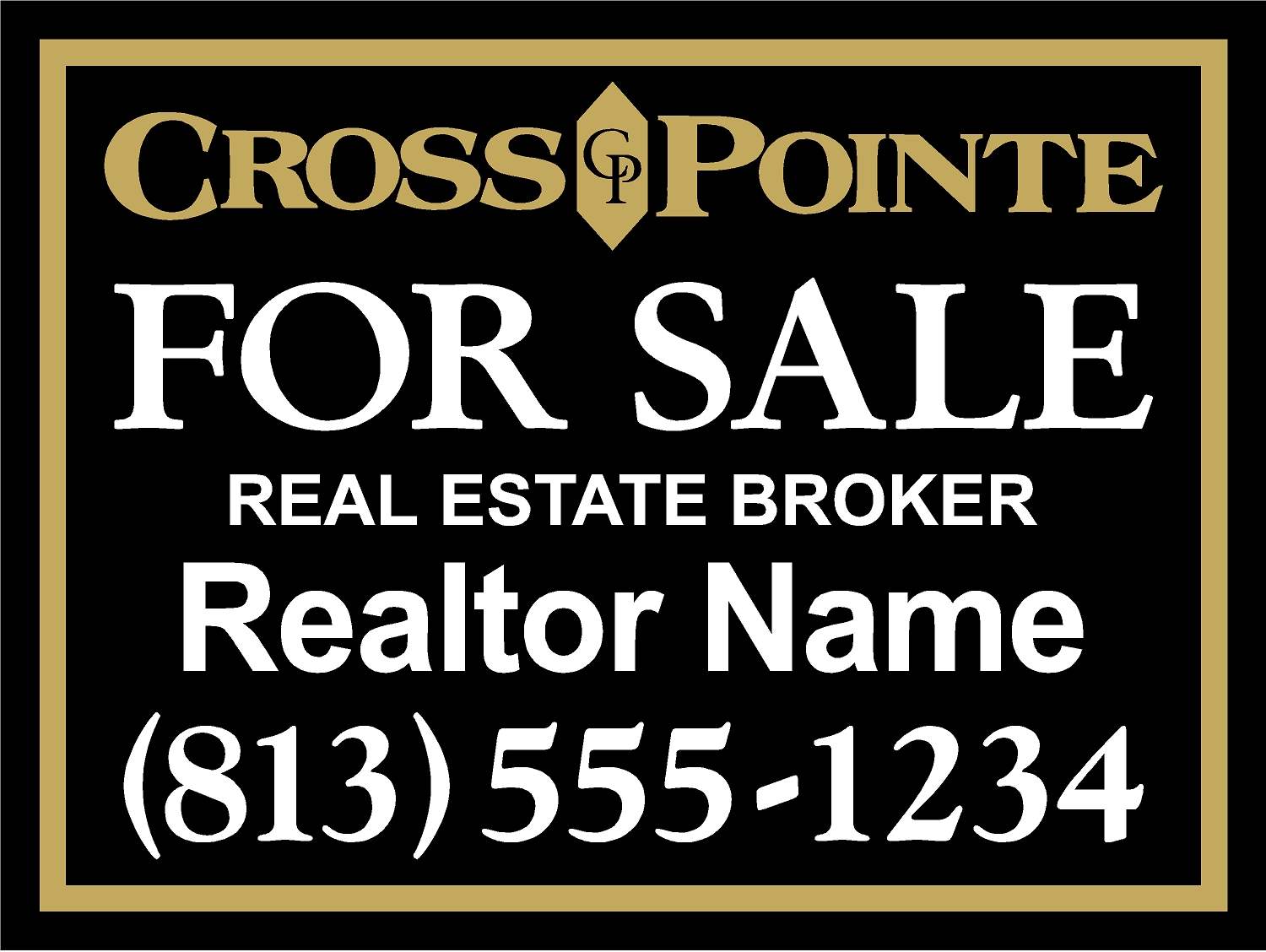 Cross Pointe HOA sign template