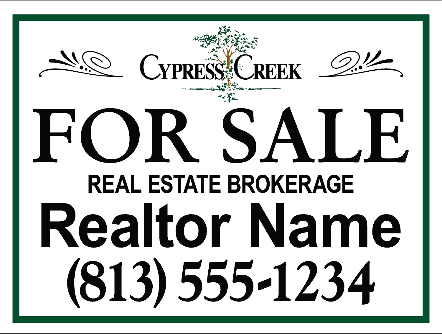 Cypress Creek HOA sign template