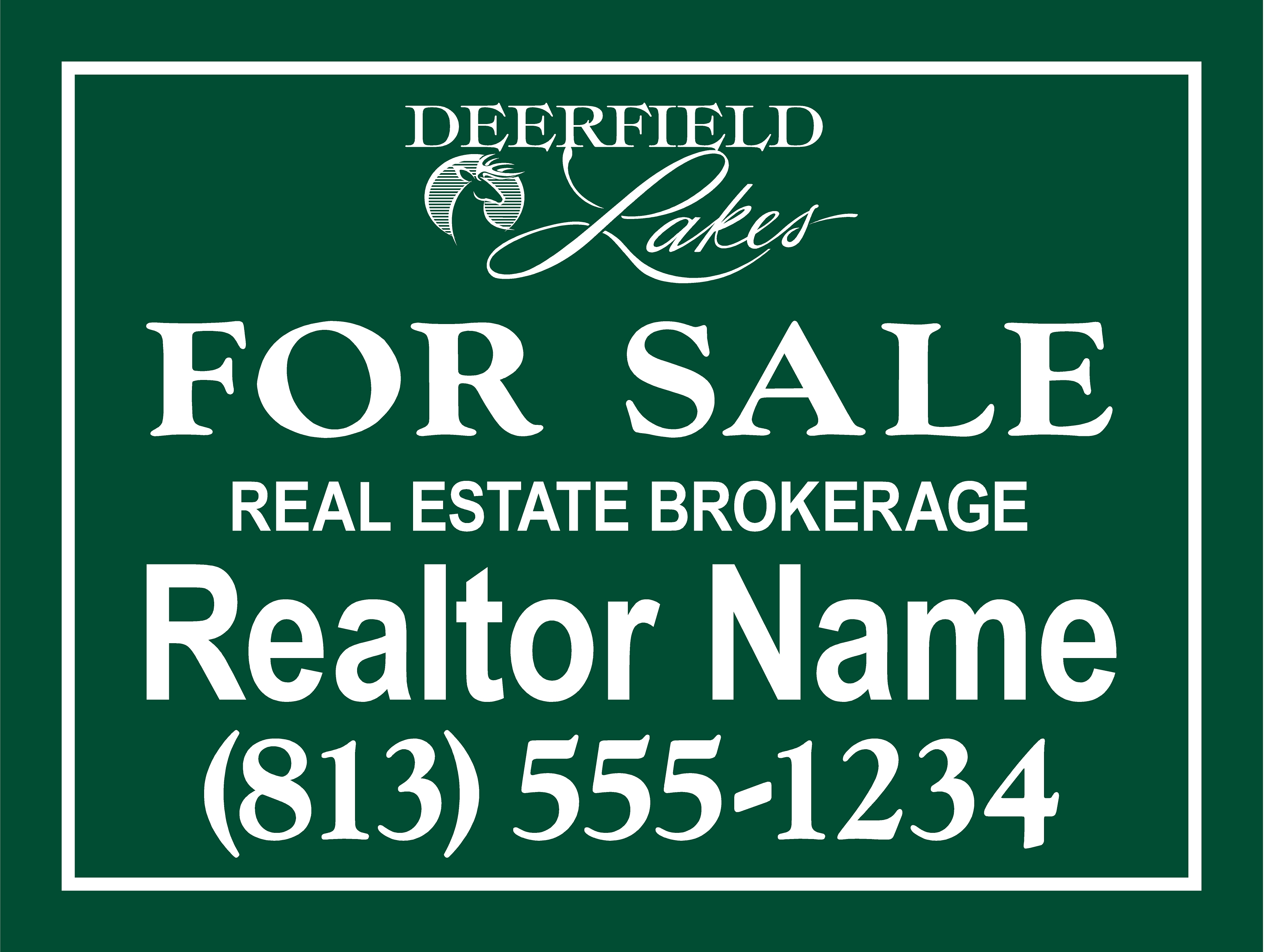Deerfield Lakes HOA sign template