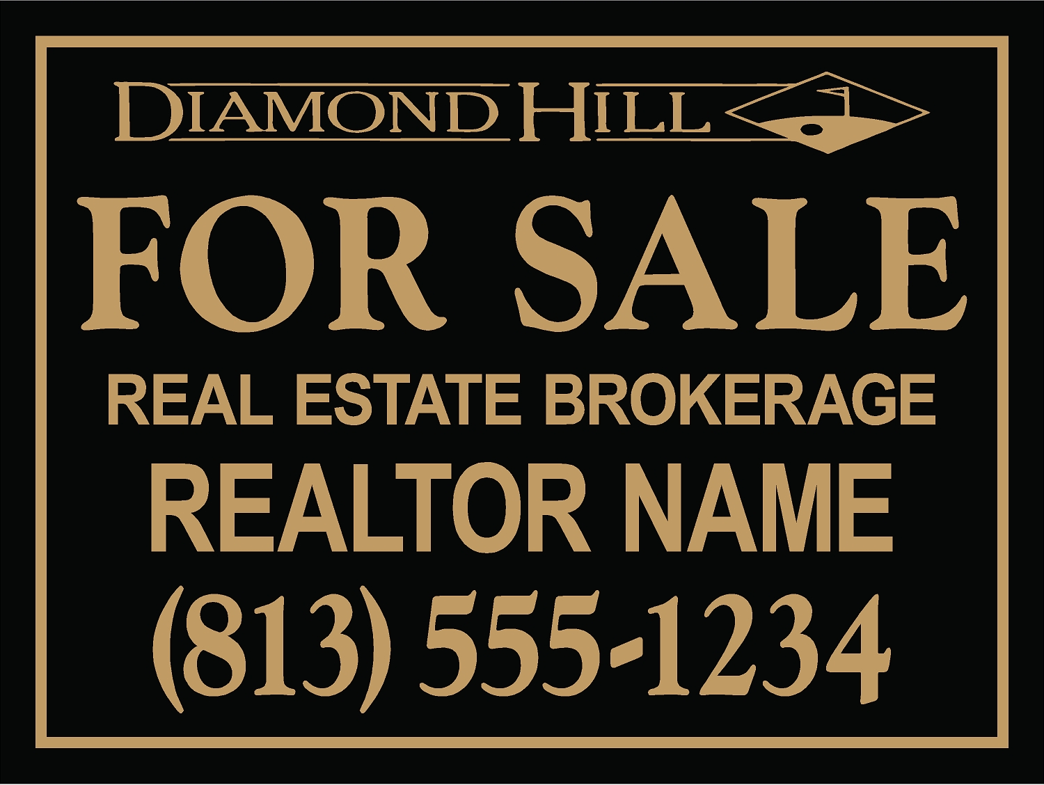 Diamond Hill HOA sign template