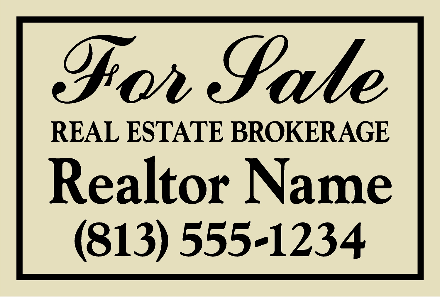 Enclave HOA sign template