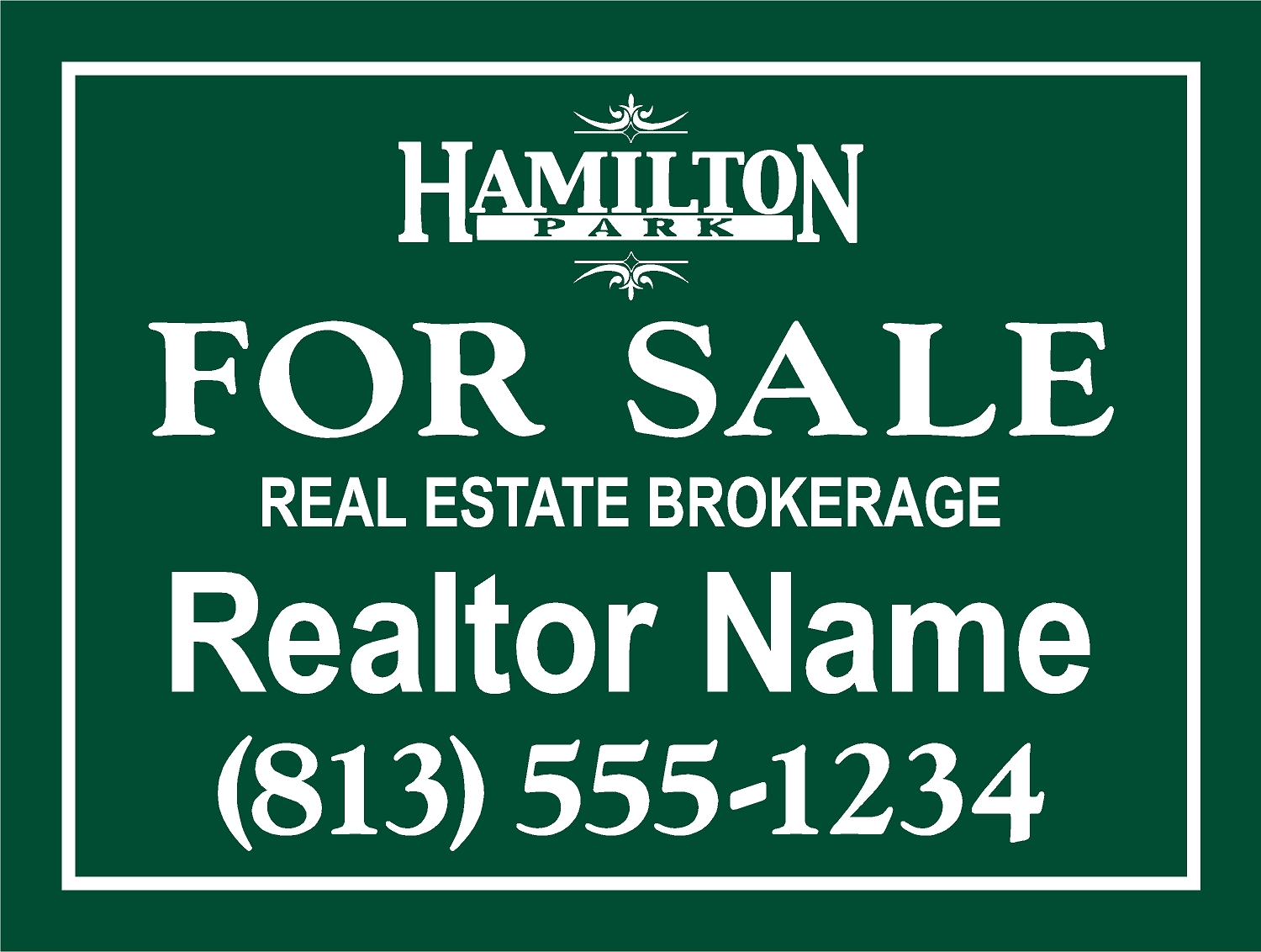 Hamilton Park HOA sign template