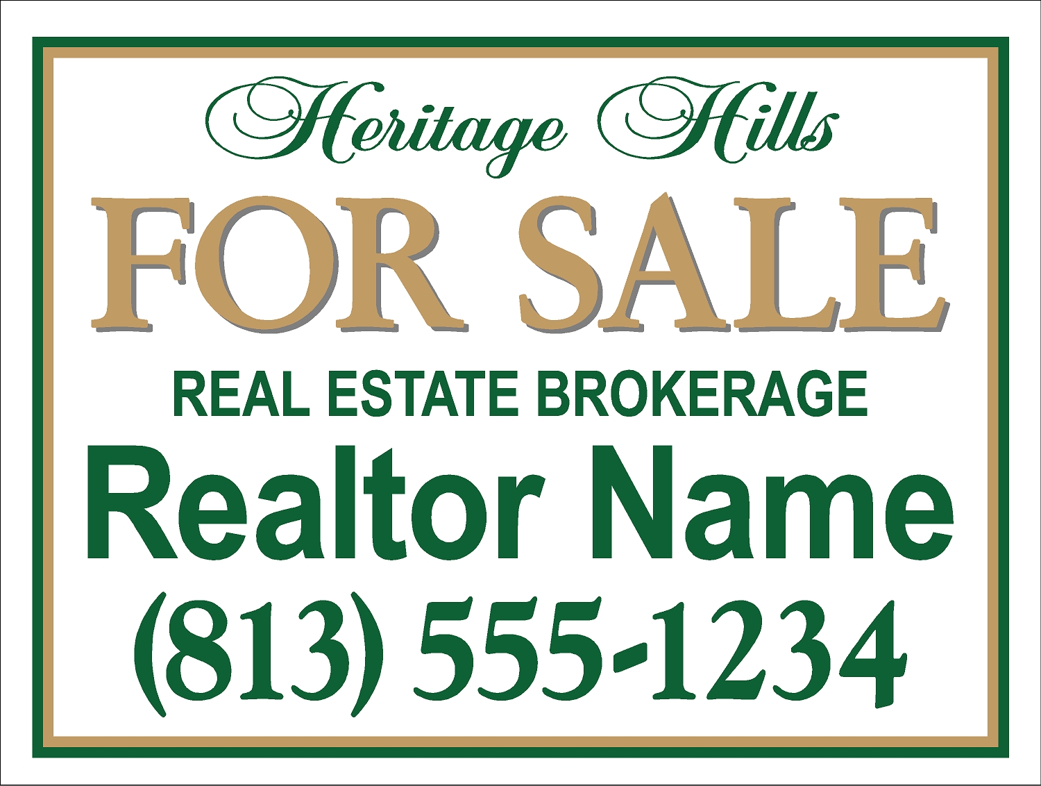 Heritage Hills HOA sign template