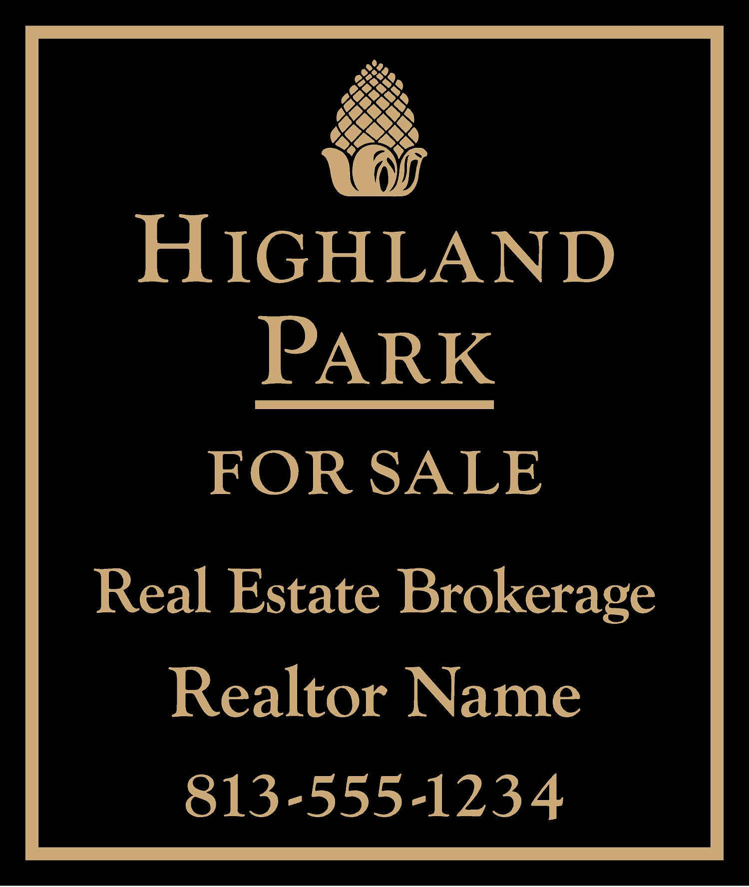 Highland Park HOA sign template
