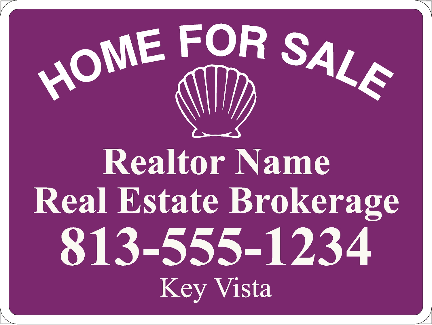 Key Vista HOA sign template