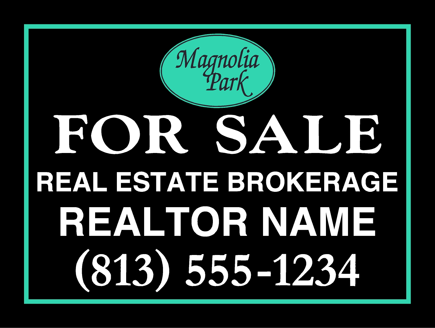 Magnolia Park HOA sign template