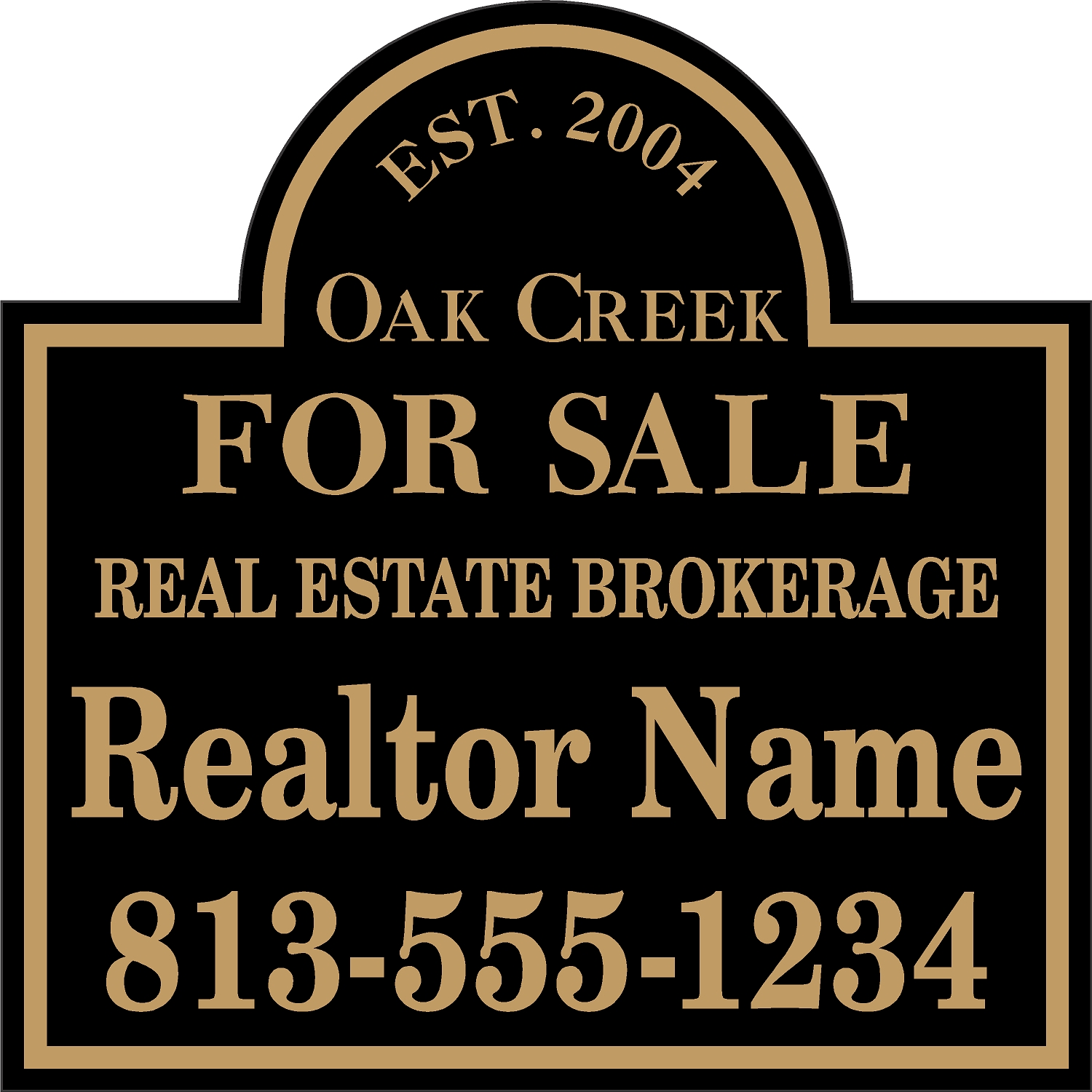 Oak Creek HOA sign template