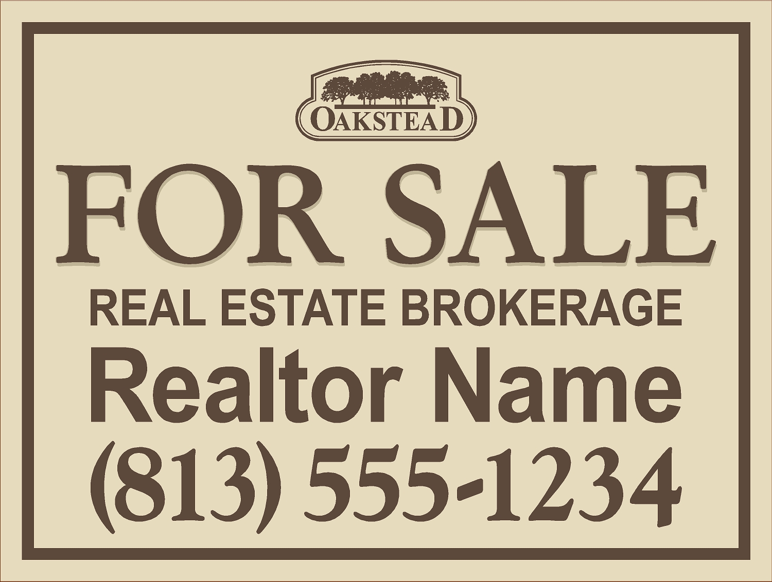 Oakstead HOA sign template