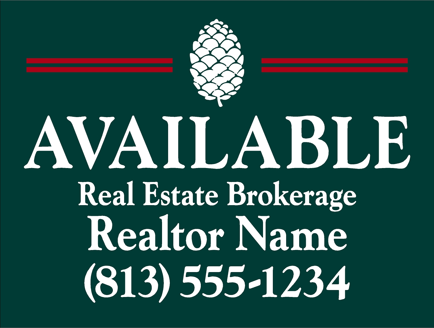 Pinecrest Estates HOA sign template