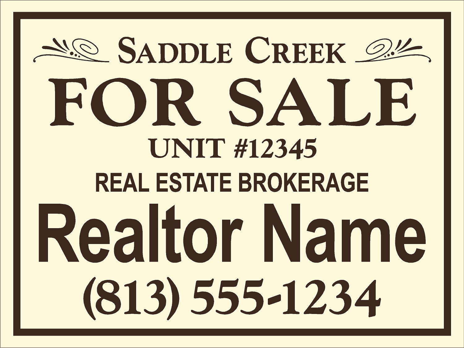 Saddle Creek HOA sign template