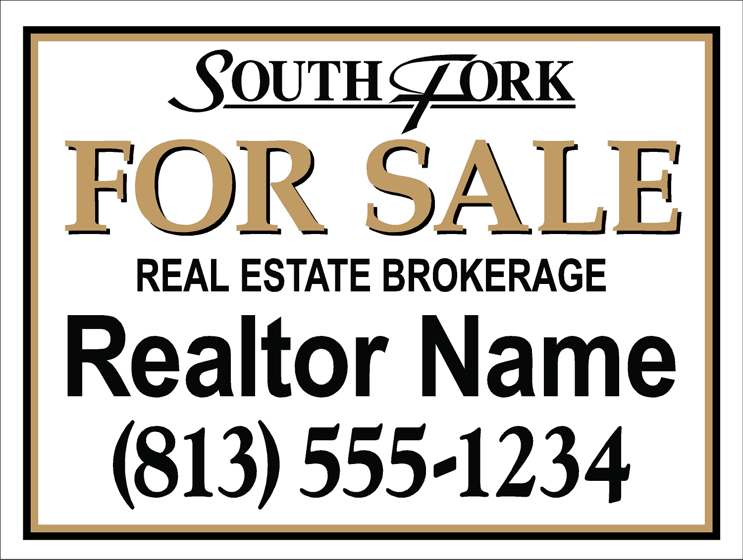 South Fork HOA sign template