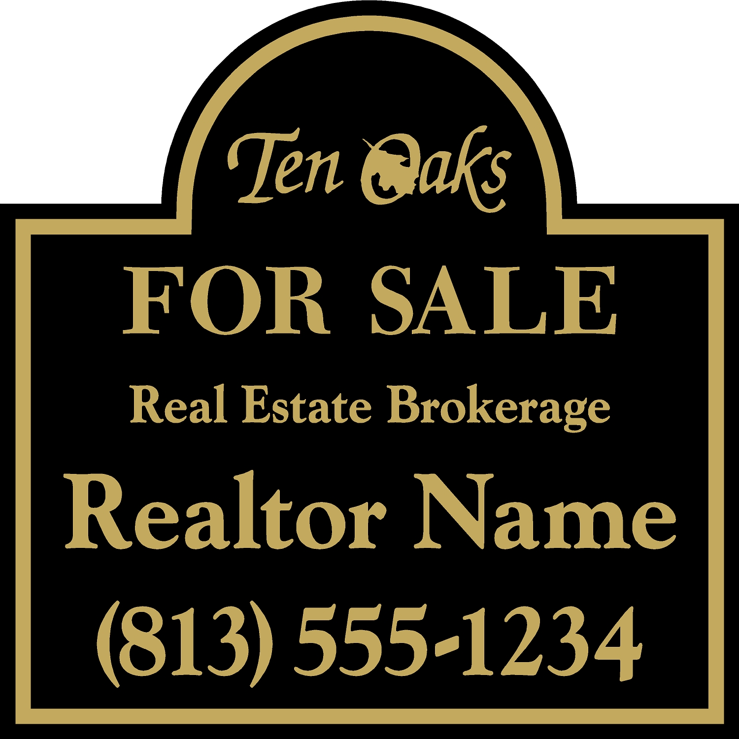 Ten Oaks HOA sign template