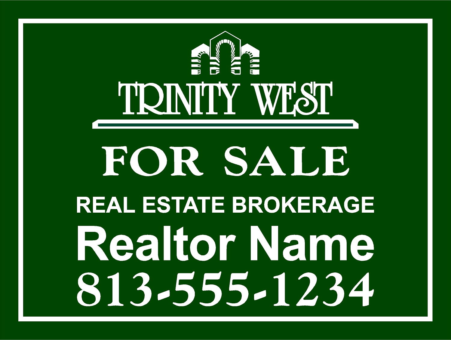 Trinity West HOA sign template